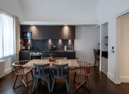 Luxury Three-Bedroom Kitchen and Dining Area