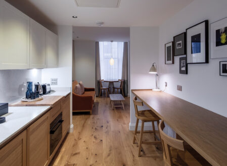 Kitchen and Open Plan Living Room