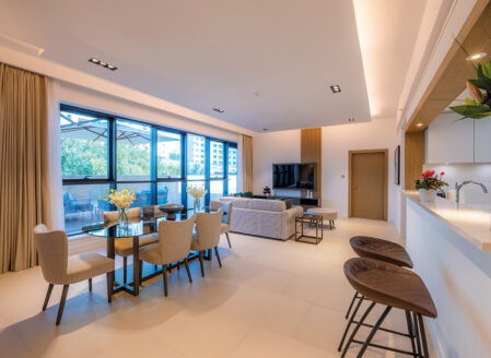 Open Plan living room and dining area