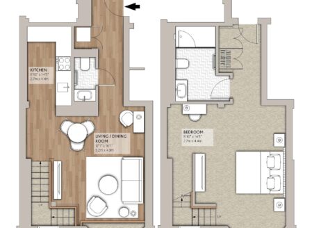 Deluxe Loft One-Bedroom Apartment