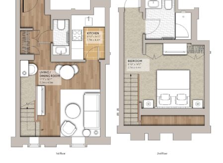 Luxury Loft One-Bedroom Apartment